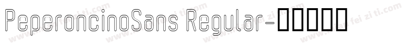 PeperoncinoSans Regular字体转换